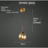 Contemporary Modern Hanging Light Perfect for Bedroom Spaces - 12V Hanging Light