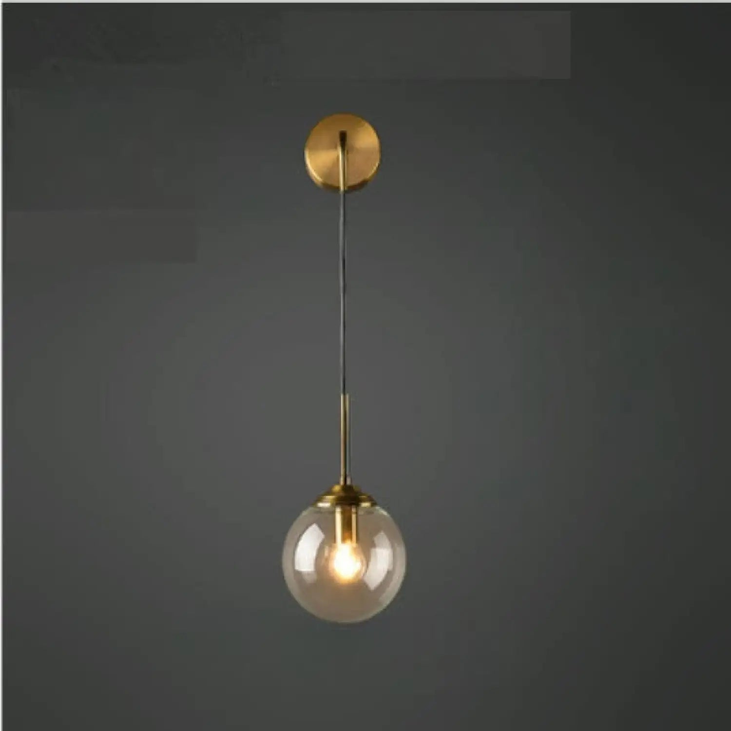 Contemporary Modern Hanging Light Perfect for Bedroom Spaces - 1W clear glass - 12V Hanging Light