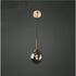 Contemporary Modern Hanging Light Perfect for Bedroom Spaces - 1W soot glass - 12V Hanging Light