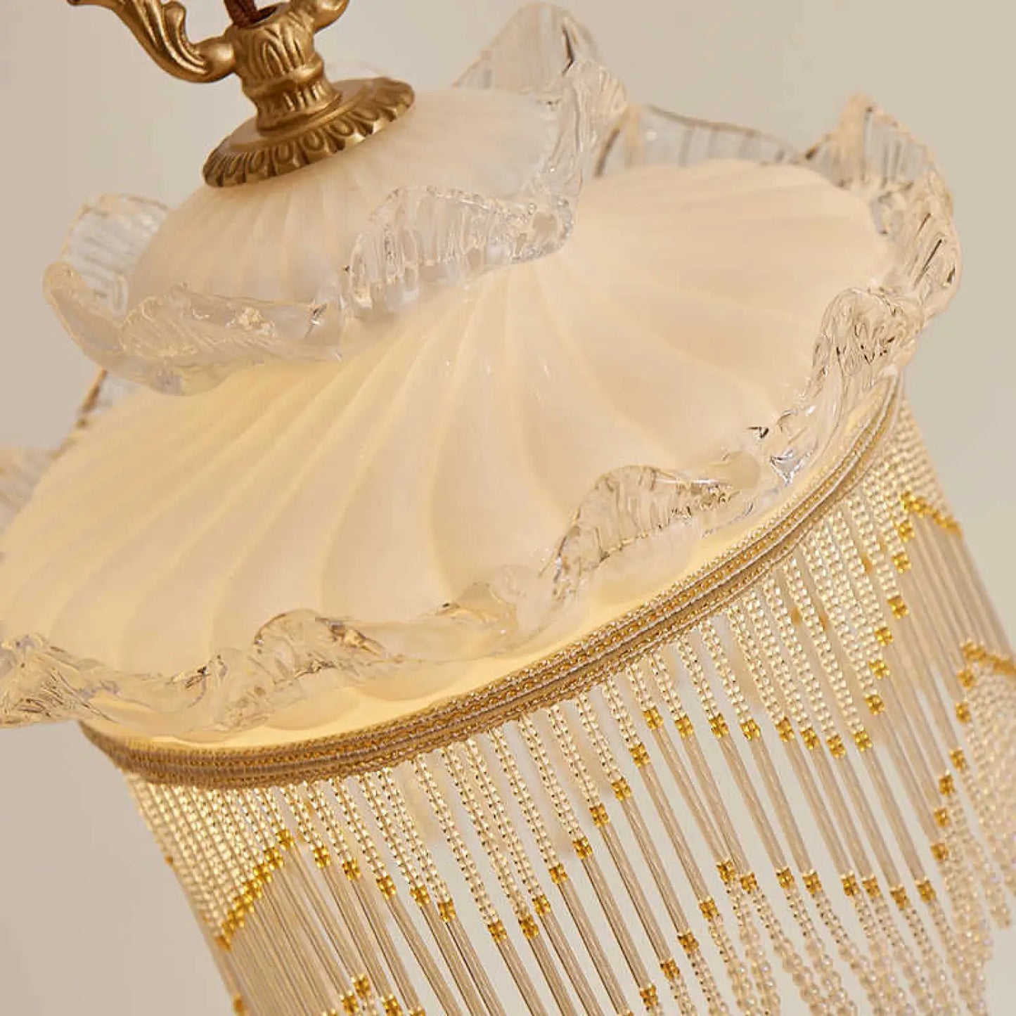 Copper and Glass Chandelier Light Bulbs LED Pendant - Indoor Hanging Light