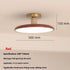 Cream Ceiling Light for Bedroom with Full Spectrum Lighting - 12V Hanging Light