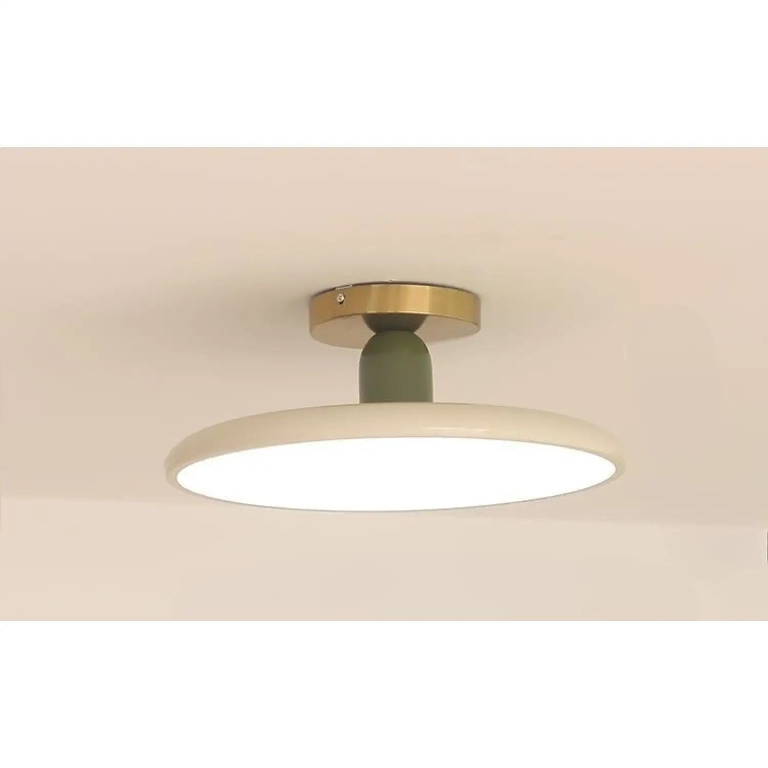 Cream Ceiling Light for Bedroom with Full Spectrum Lighting - Beige 40m 3Color Light - 12V Hanging Light