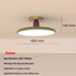 Cream Ceiling Light for Bedroom with Full Spectrum Lighting - 12V Hanging Light