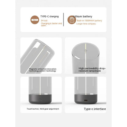 Creative Atmosphere Tent Light with LED Rechargeable Durable Feature - Light Fixture