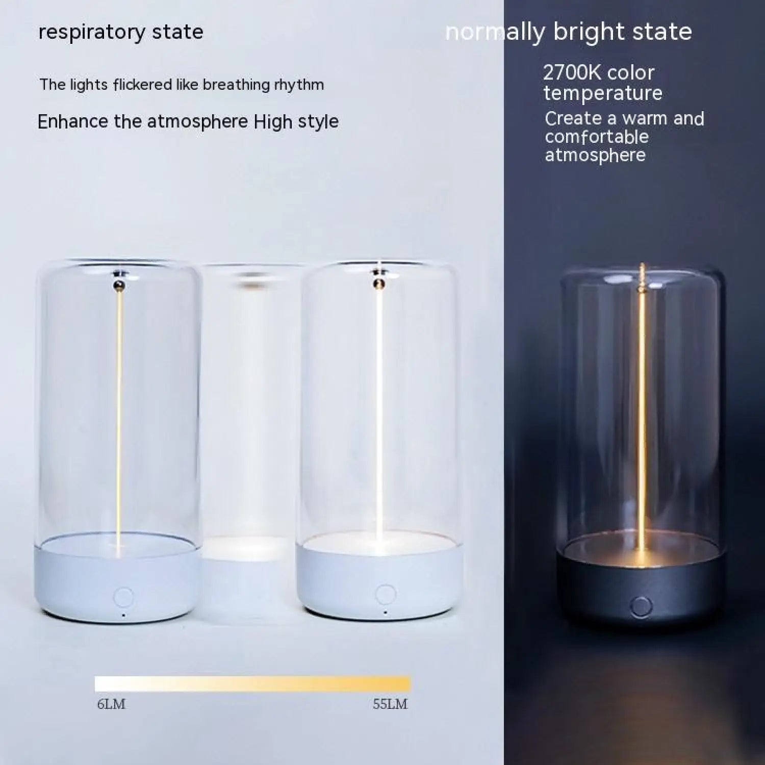 Creative Atmosphere Tent Light with LED Rechargeable Durable Feature - Light Fixture