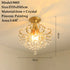 American Small Chandelier Balcony Aisle Corridor Single Head Crystal 2ceiling 3lamp holders / 7W three colors 12V