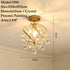 American Small Chandelier Balcony Aisle Corridor Single Head Crystal 4ceiling 1lamp holder / 7W three colors 12V