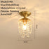 American Small Chandelier Balcony Aisle Corridor Single Head Crystal 1ceiling 1lamp holder / 7W three colors 12V