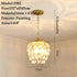 American Small Chandelier Balcony Aisle Corridor Single Head Crystal 2chandeliers 3lamp holders / 7W three colors 12V