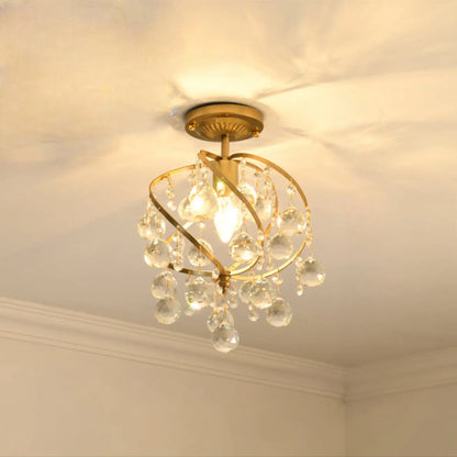 Crystal Chandelier Modern Design with Iron and Elegant Crystal Finish 4ceiling 1lamp holder / 7W three colors 12V