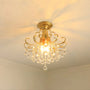 Crystal Chandelier Modern Design with Iron and Elegant Crystal Finish - 2ceiling 3lamp holders / 7W three colors