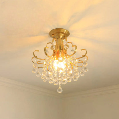 Crystal Chandelier Modern Design with Iron and Elegant Crystal Finish 2ceiling 3lamp holders / 7W three colors 12V