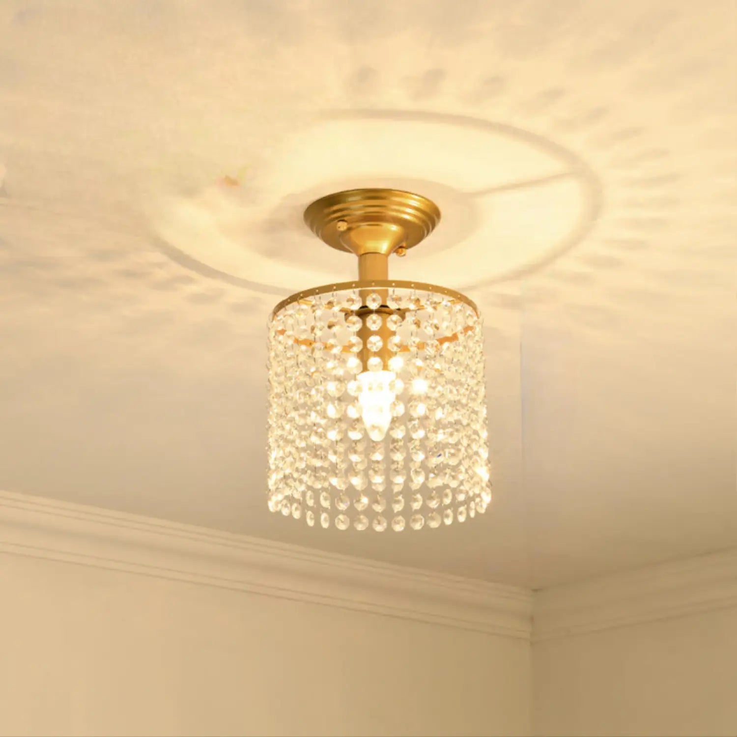 Crystal Chandelier Modern Design with Iron and Elegant Crystal Finish 3ceiling 1lamp holder / 7W three colors 12V