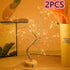 Decorative Bedroom Tree Lights with LED Copper Wire Design - Light Fixture