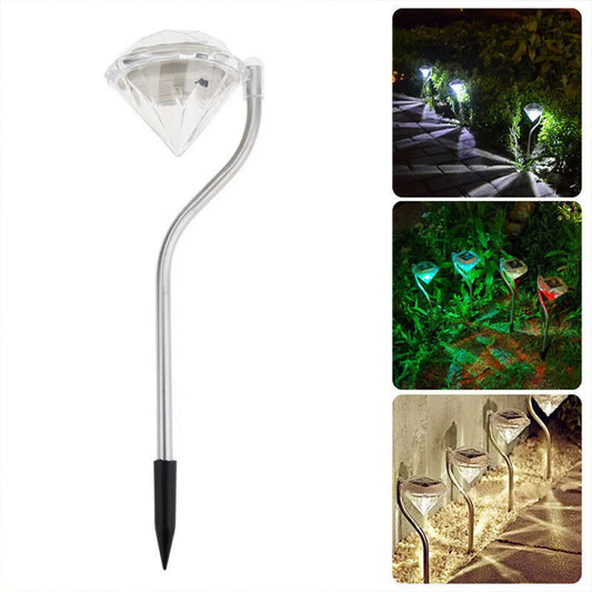 Decorative Diamond-Shaped Solar Ground Light for Garden Pathways - Colours - 12V Hanging Light