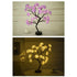 Decorative Flower Lamp with Soft Warm Light for Home Interiors - 2PC BY 1 Purple Black - Table Lamps