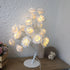 Decorative Flower Lamp with Soft Warm Light for Home Interiors - All White - Table Lamps