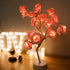 Decorative Flower Lamp with Soft Warm Light for Home Interiors - Pink - Table Lamps