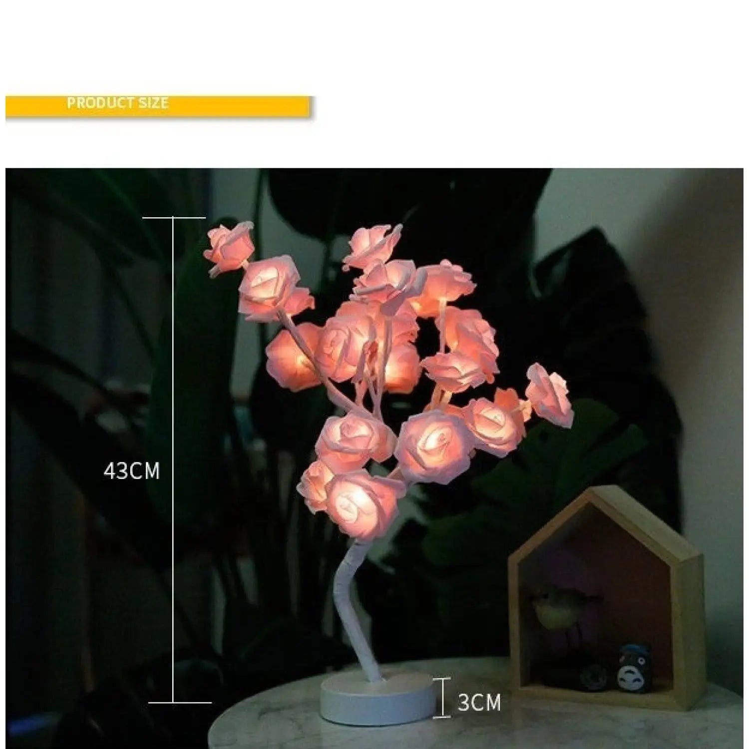 Decorative Flower Lamp with Soft Warm Light for Home Interiors - Table Lamps