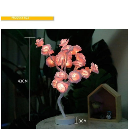 Decorative Flower Lamp with Soft Warm Light for Home Interiors - Table Lamps