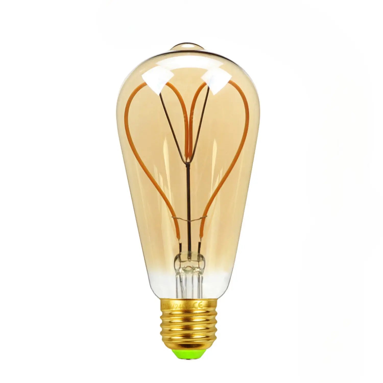 Decorative G125 Edison Bulb for Home Lighting with Dimmable LED Bulbs - ST64 golden love heart / 110V - 12V Hanging