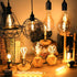 Led Bulbs Vintage Light Bulb G125 Stone Big Globe Bulb 4W Dimmable 220V 110V Led Filament Decorative Edison Bulb - 12V
