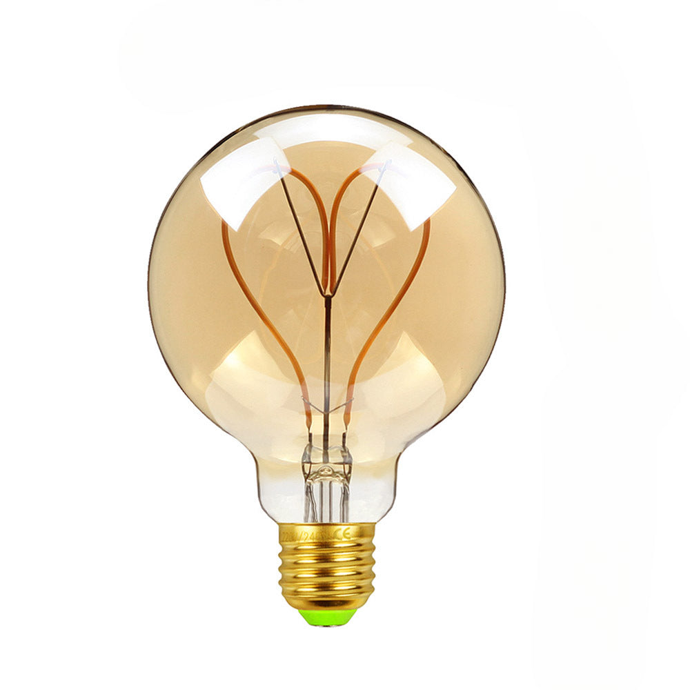 Decorative G125 Edison Bulb for Home Lighting with Dimmable LED Bulbs - G95 golden love heart / 110V - 12V Hanging Light