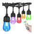 Decorative LED Strip Light for Outdoor with Colorful RGBW S14 Bulbs - Strip Light - Strip and Rope Light