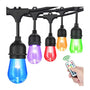 Decorative LED Strip Light for Outdoor with Colorful RGBW S14 Bulbs - Strip Light - Strip and Rope Light
