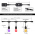 Decorative LED Strip Light for Outdoor with Colorful RGBW S14 Bulbs - Strip Light - Strip and Rope Light