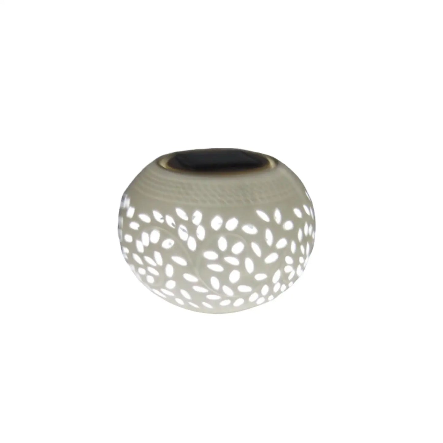 Decorative Solar Lamp | Ceramic Outdoor LED Lighting for Gardens & Patios - Colorchanging LEDWhite LED - Solar Light