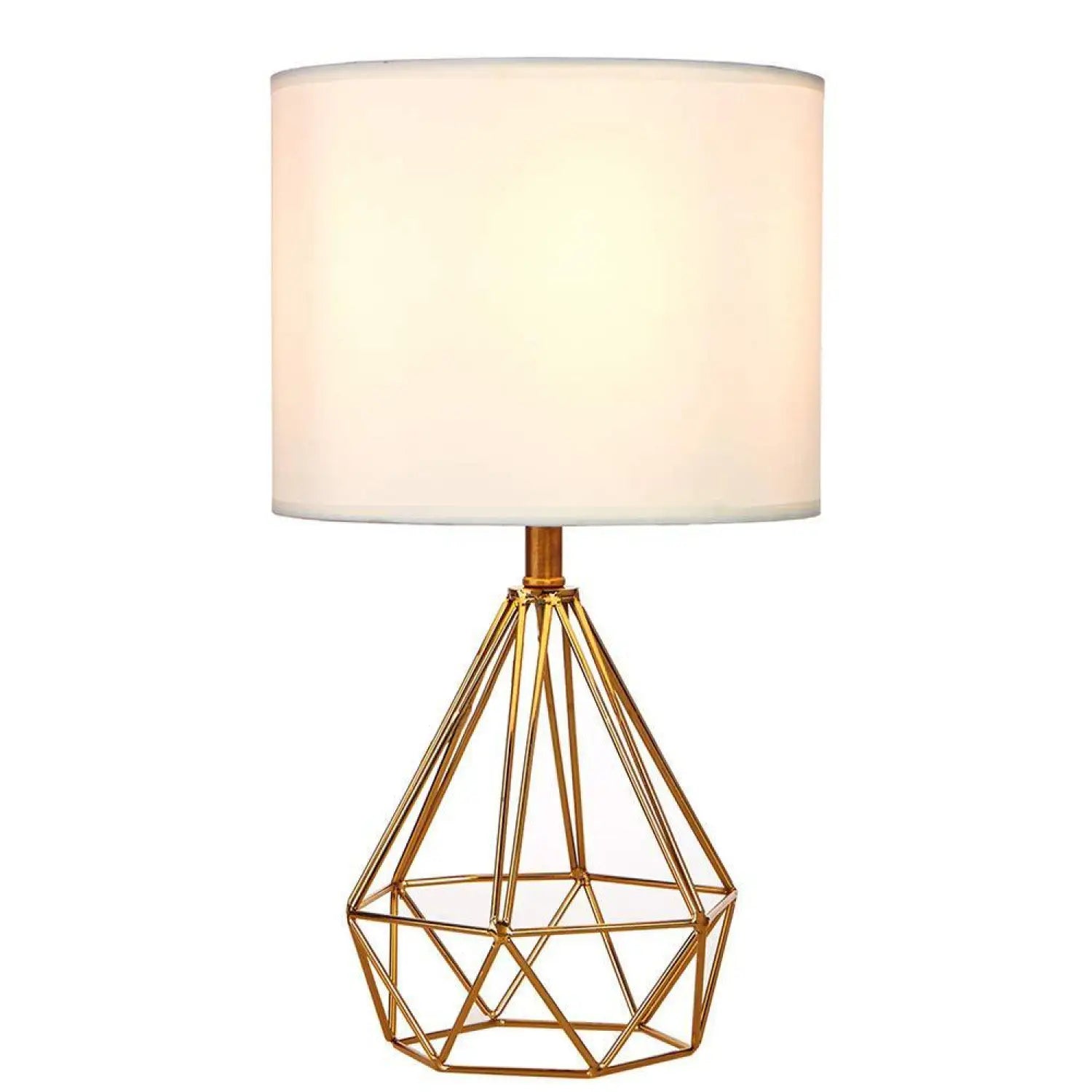 Diamond Design Table Lamp for Entryway with Elegant Modern Style - Gold / US Plug - Table Lamps