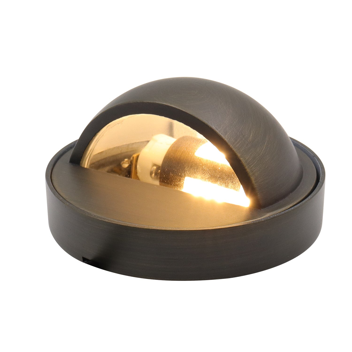 Die-Cast Brass Deck Light Outdoor with Clear Glass and GU5.3 Socket - Deck Light