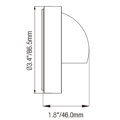 Die-Cast Brass Deck Light Outdoor with Clear Glass and GU5.3 Socket - Deck Light