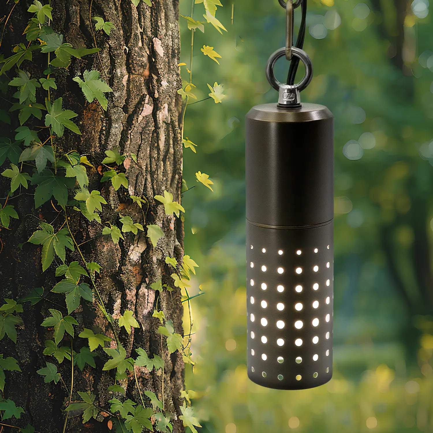 Die-Cast Brass Hollowed Out Hanging Light Modern with 1 Meter Chain - Hanging Light