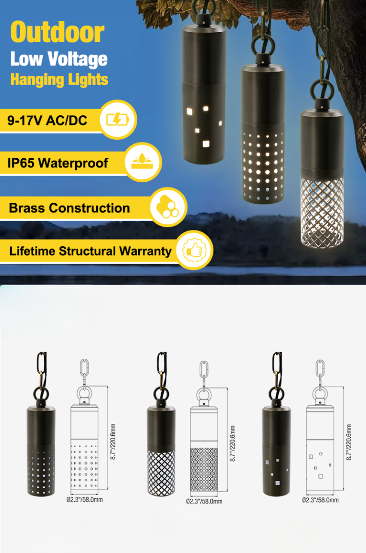 Die Cast Brass Hollowed Out Hanging Light Modern with 1 Meter Chain Hanging Light