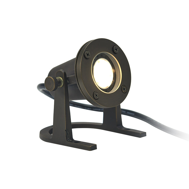Die Cast Brass Underwater Light with MR16 and 72 Inch Wire - Underwater Light Fixture