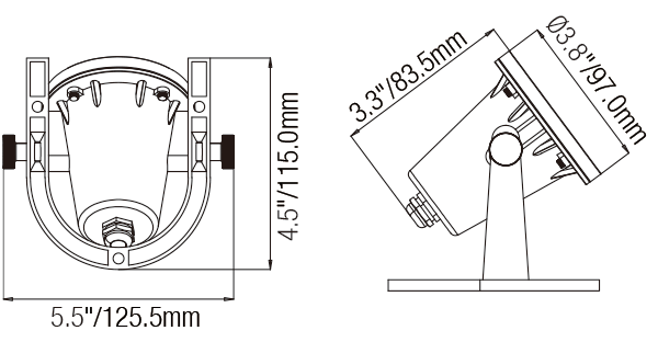 Die Cast Brass Underwater Light with MR16 and 72 Inch Wire - Underwater Light Fixture