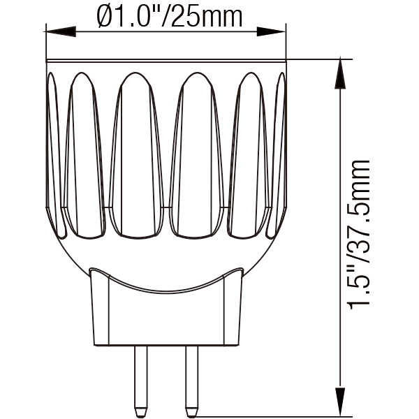 MR8 12V Light Bulb Outdoor - 20W Halogen Replacement