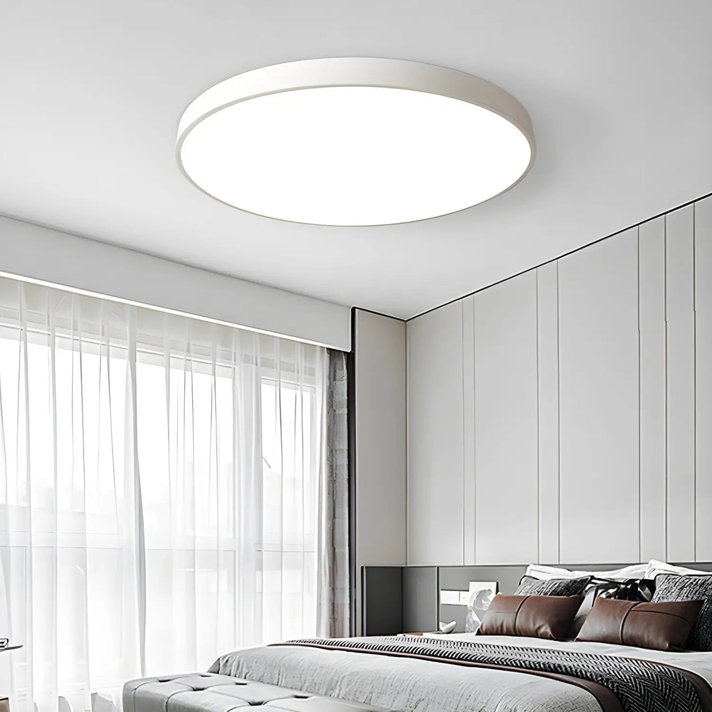 Dimmable Smart Ceiling Lamp with Remote - Bedroom & Living Room LED Light - Ceiling Light Fixtures