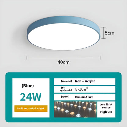 Dimmable Smart Ceiling Lamp with Remote - Bedroom & Living Room LED Light - Ceiling Light Fixtures