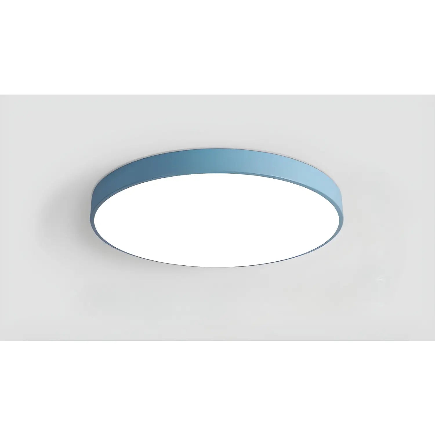 Dimmable Smart Ceiling Lamp with Remote - Bedroom & Living Room LED Light - Blue / Electrode-Less Dimming / 30 CM