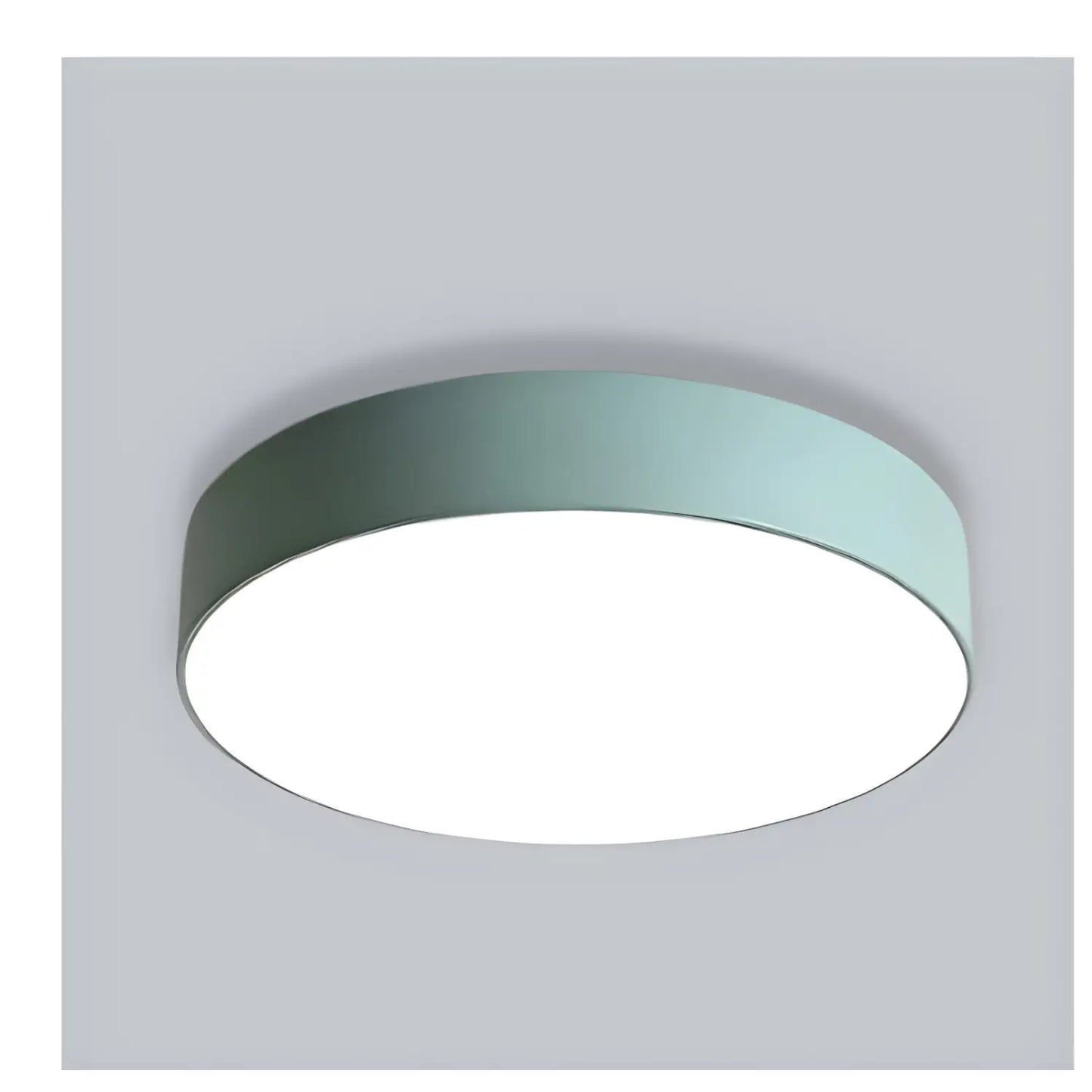 Dimmable Smart Ceiling Lamp with Remote - Bedroom & Living Room LED Light - Mint Green / Warm light / 40cm - Ceiling