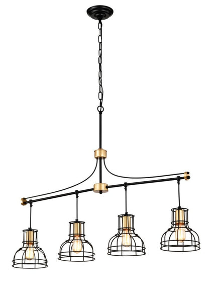 Dining Room Light Fixture Chandelier Over Table 40 Inch Hanging For Farmhouse Linear Chandeliers,4 Light Kitchen Island