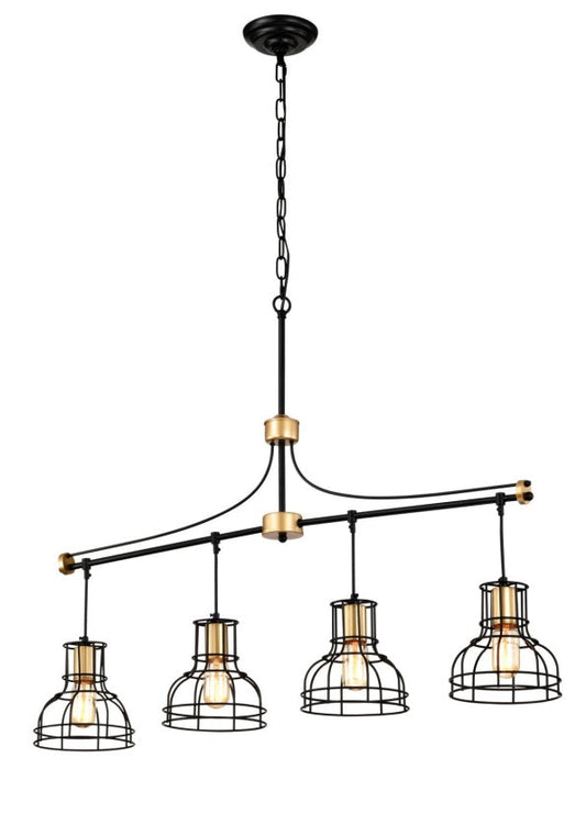 Dining Room Light Fixture Chandelier Over Table 40 Inch Hanging For Farmhouse Linear Chandeliers,4 Light Kitchen Island