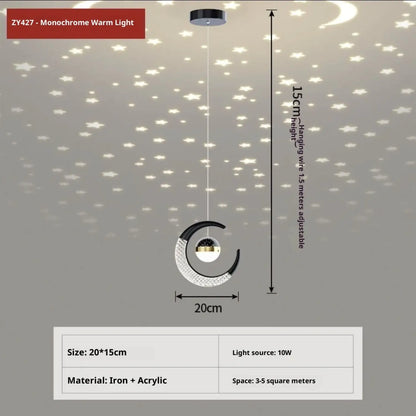 Drop Ceiling Lamp with Dimmable Feature for Living Room & Dining Room - Indoor Hanging Light