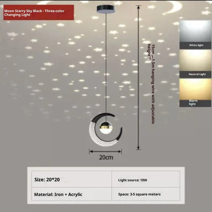 Drop Ceiling Lamp with Dimmable Feature for Living Room & Dining Room - Indoor Hanging Light