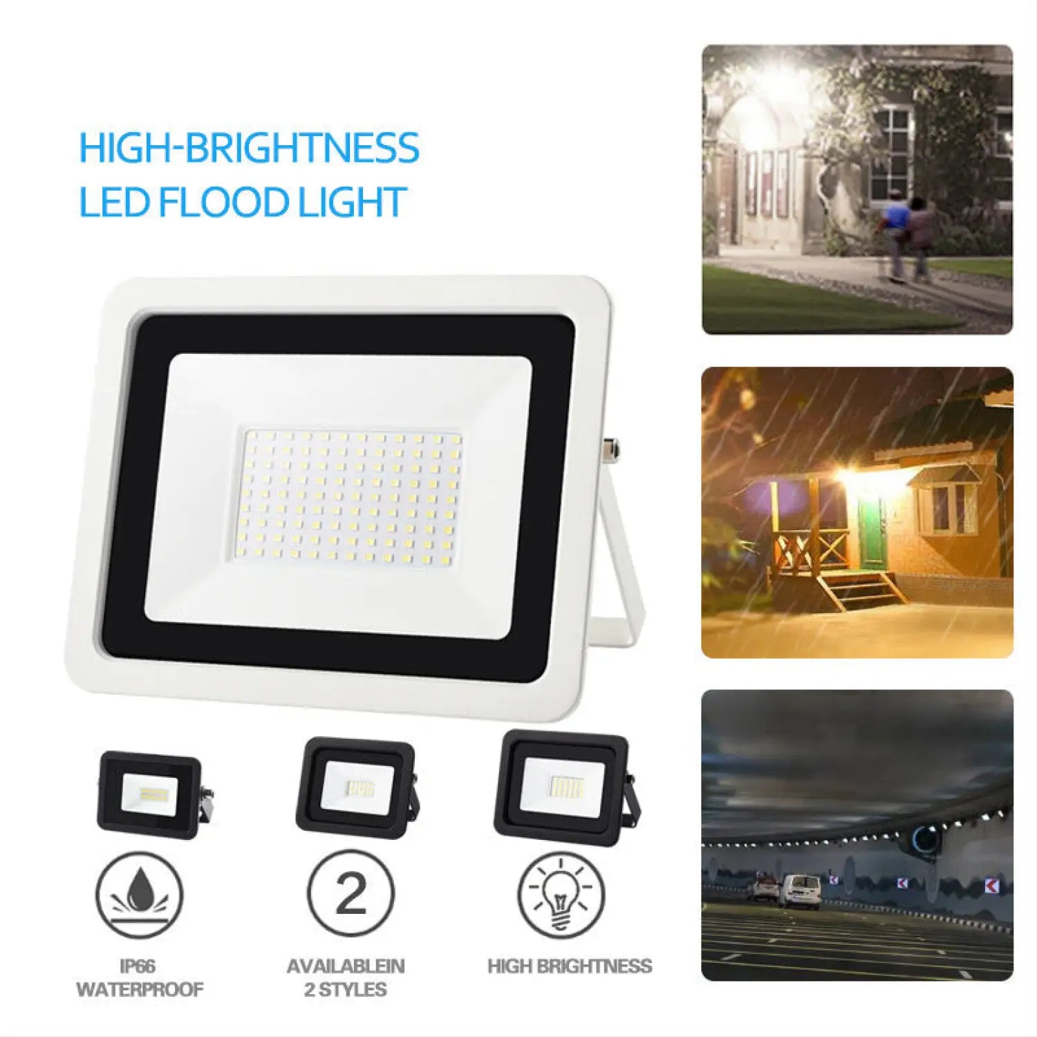 Durable Outdoor LED Flood Light – Warm & Cool White IP66 Rated - Spot Light