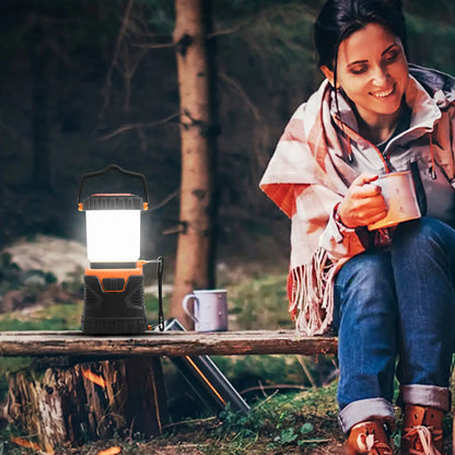VEVOR LED Camping Lantern Battery Powered All-in-one For Exceptional Experience - Black - 12V Hanging Light