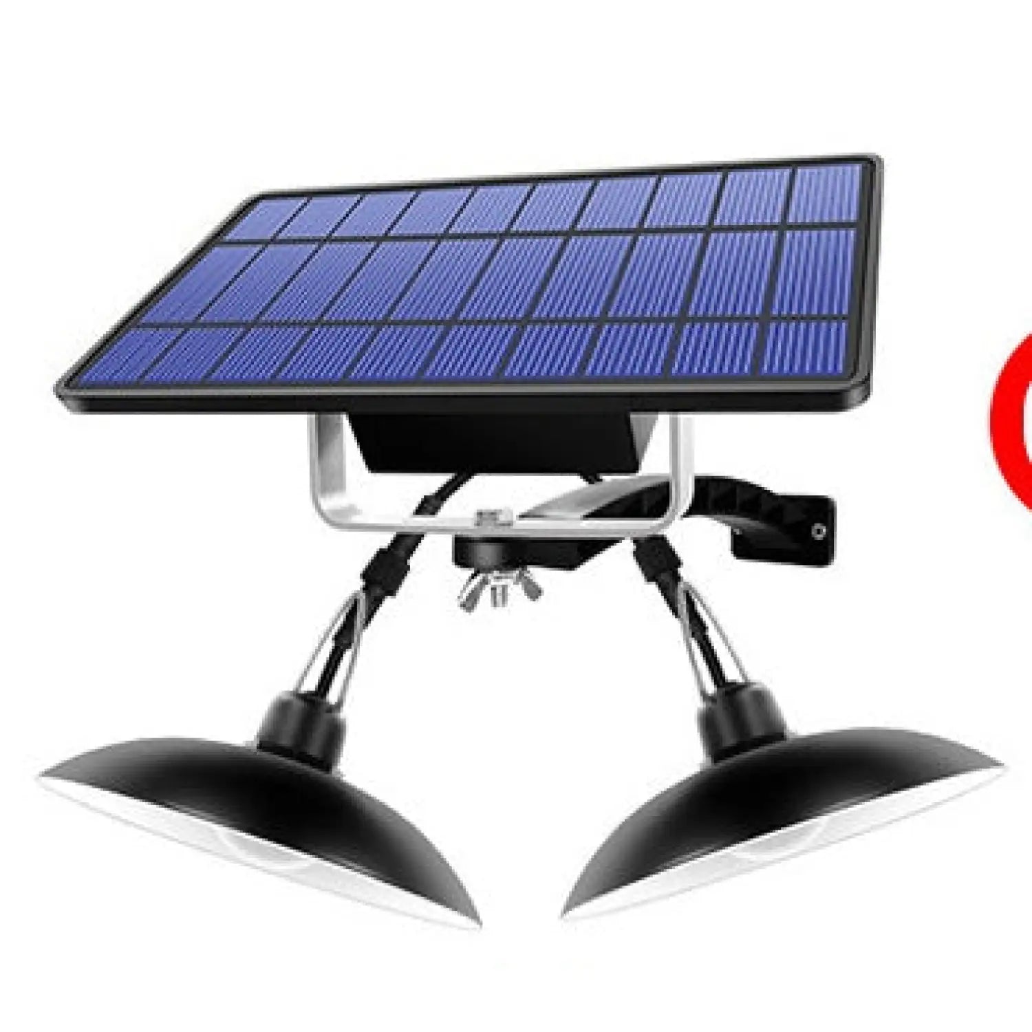One Solar panel for one or two outdoor garden lights Black 2lights / Warm light 12V Hanging Light